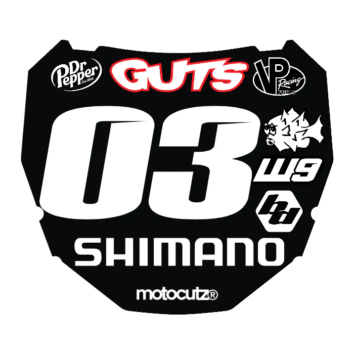 CUSTOM ODI NUMBER PLATE DECAL