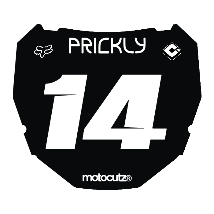 CUSTOM ODI NUMBER PLATE DECAL