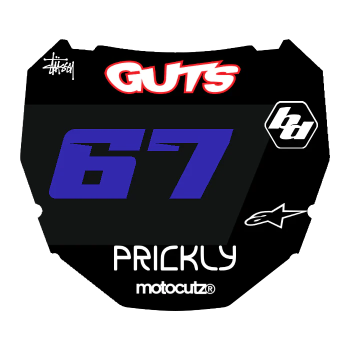CUSTOM ODI NUMBER PLATE DECAL