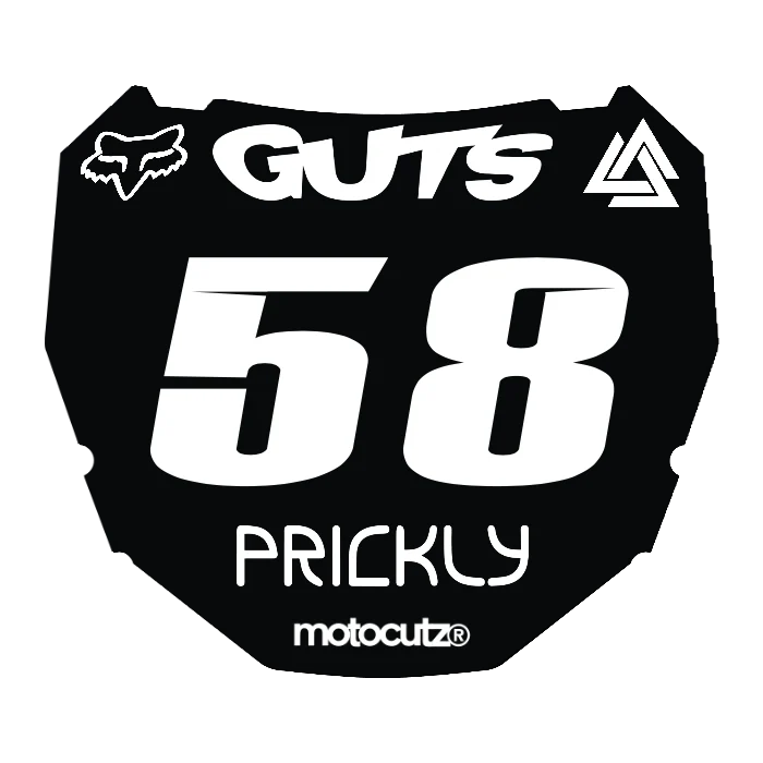 CUSTOM ODI NUMBER PLATE DECAL
