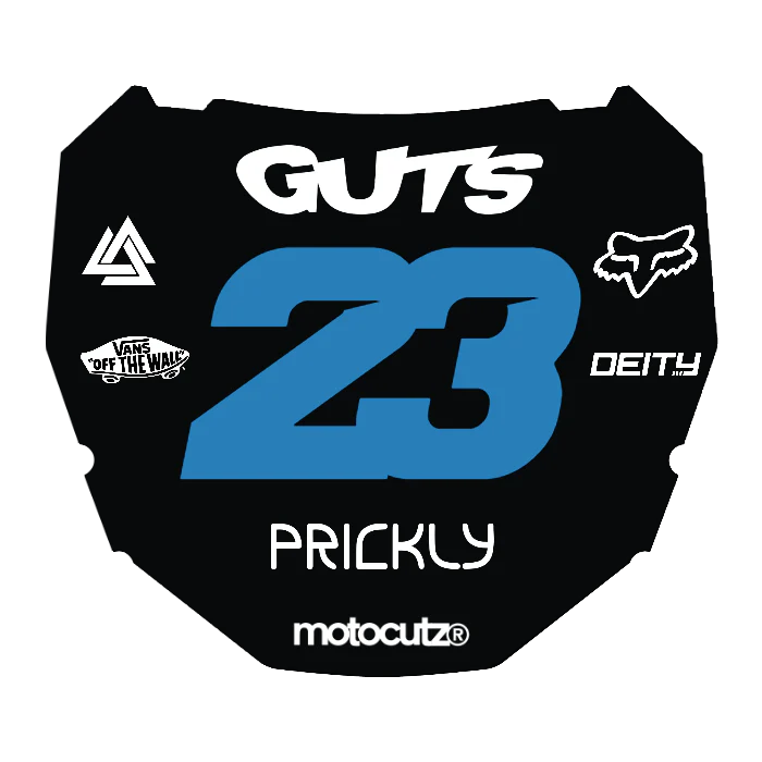 CUSTOM ODI NUMBER PLATE DECAL