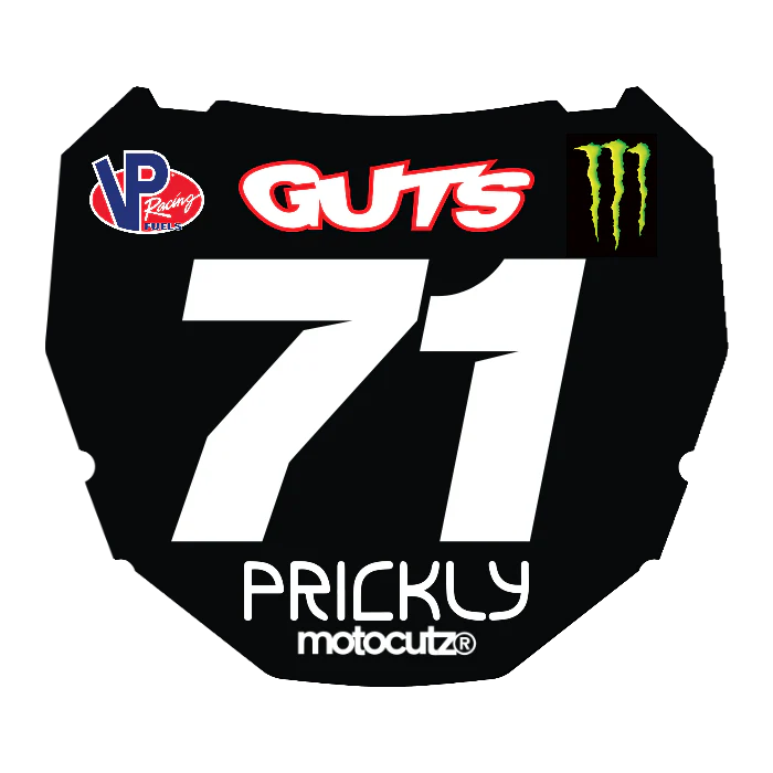 CUSTOM ODI NUMBER PLATE DECAL