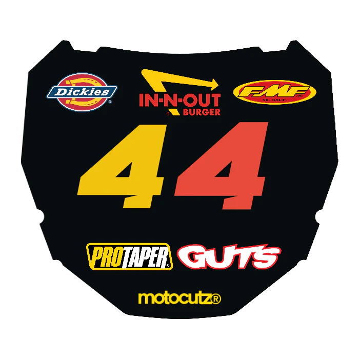 CUSTOM ODI NUMBER PLATE DECAL
