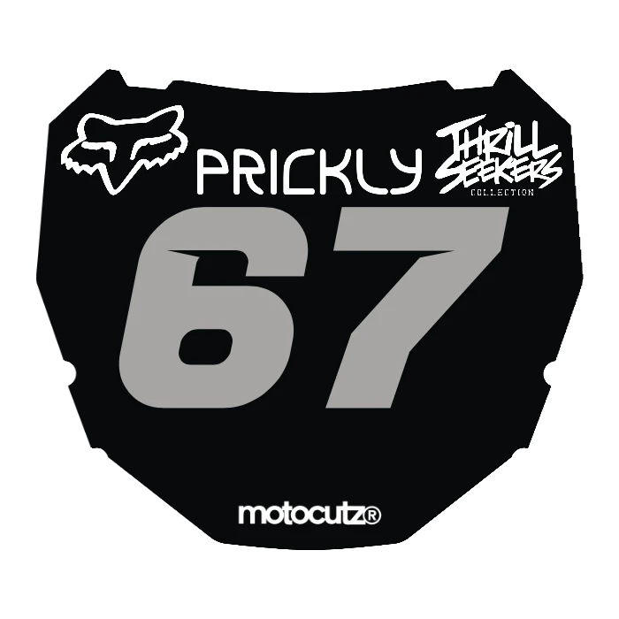 CUSTOM ODI NUMBER PLATE DECAL