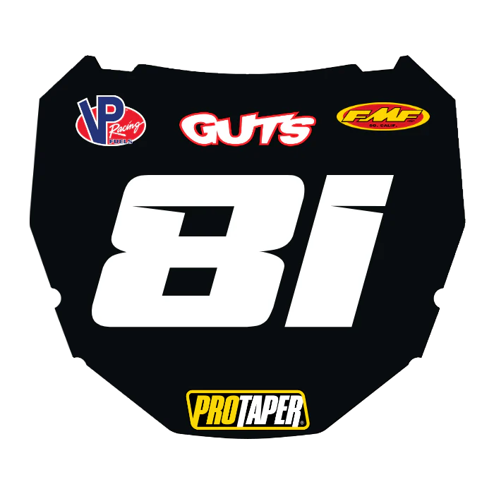 CUSTOM ODI NUMBER PLATE DECAL