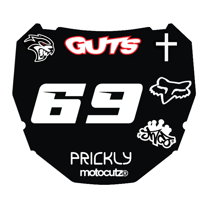 CUSTOM ODI NUMBER PLATE DECAL