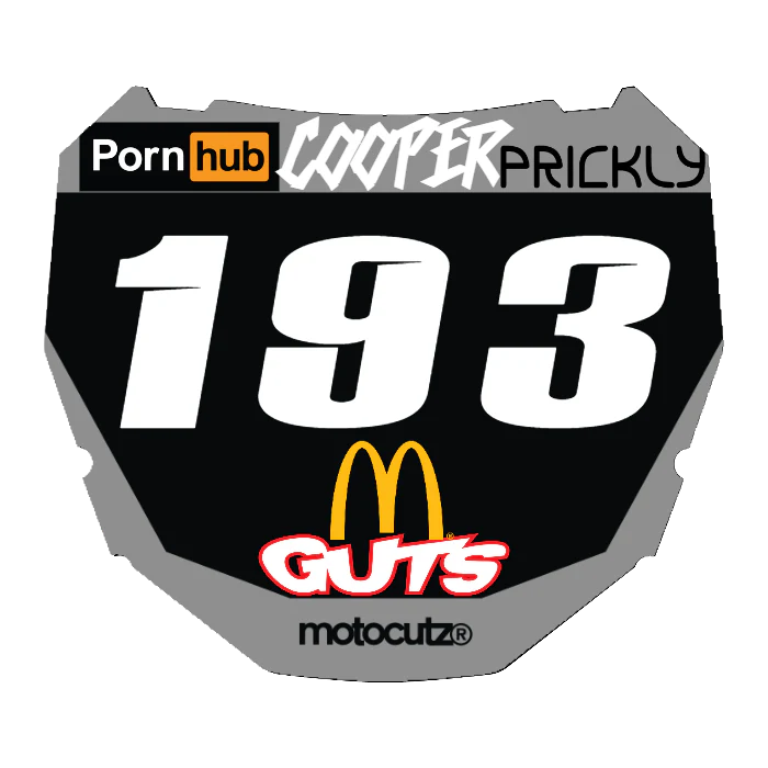 CUSTOM ODI NUMBER PLATE DECAL