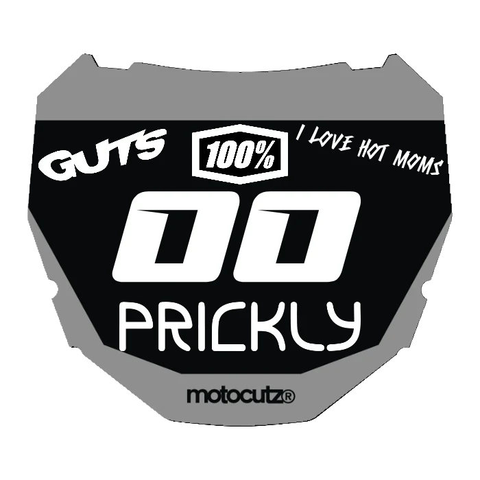 CUSTOM ODI NUMBER PLATE DECAL