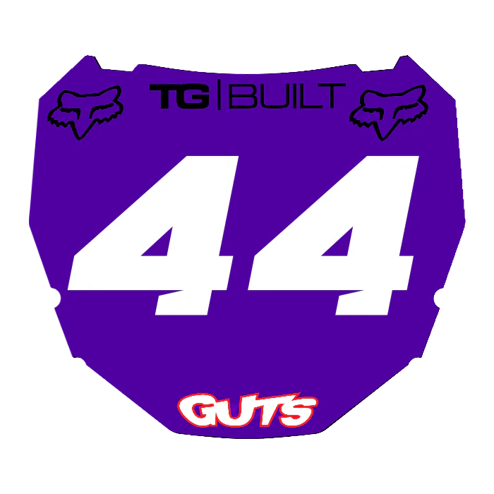 CUSTOM ODI NUMBER PLATE DECAL