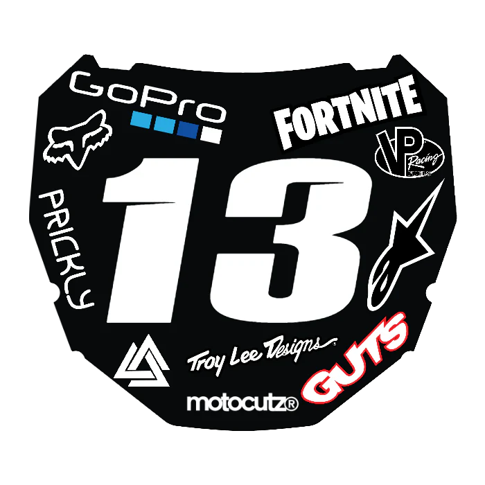 CUSTOM ODI NUMBER PLATE DECAL