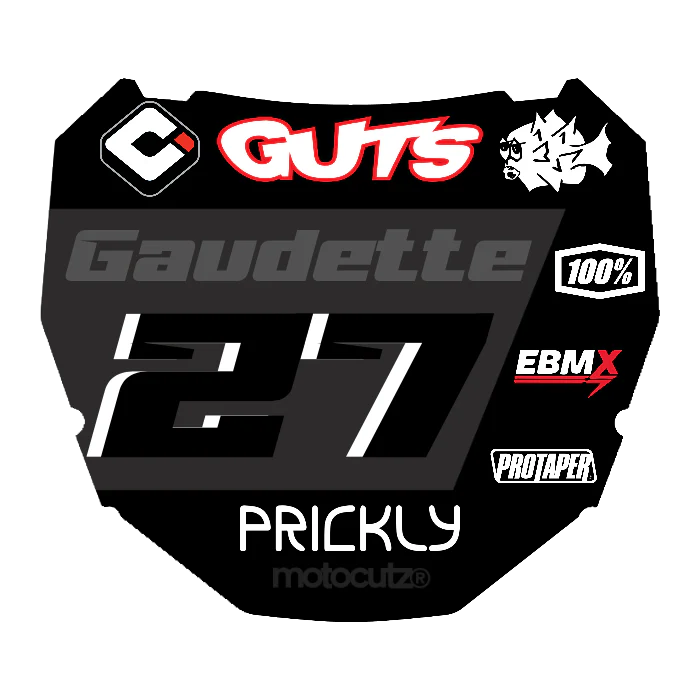 CUSTOM ODI NUMBER PLATE DECAL