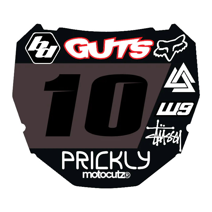 CUSTOM ODI NUMBER PLATE DECAL
