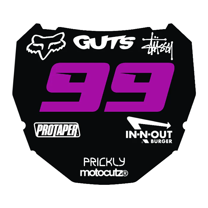 CUSTOM ODI NUMBER PLATE DECAL
