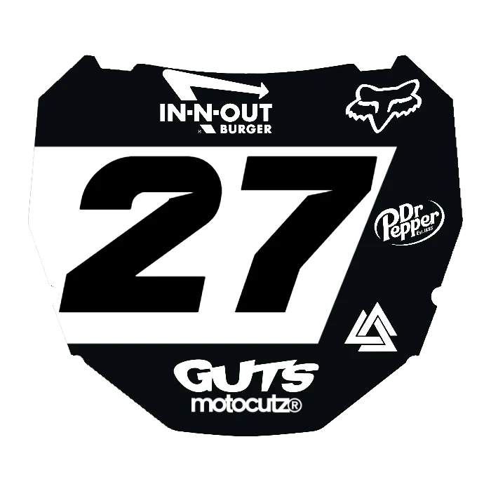 CUSTOM ODI NUMBER PLATE DECAL