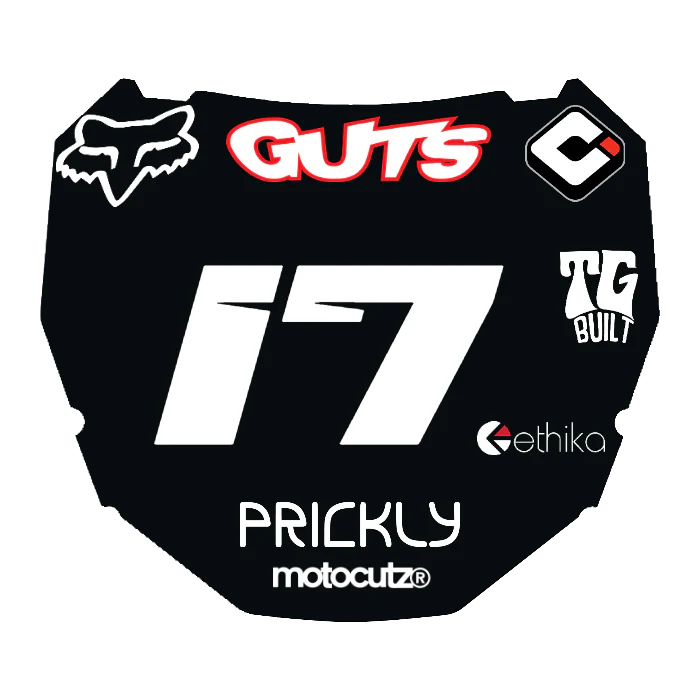 CUSTOM ODI NUMBER PLATE DECAL
