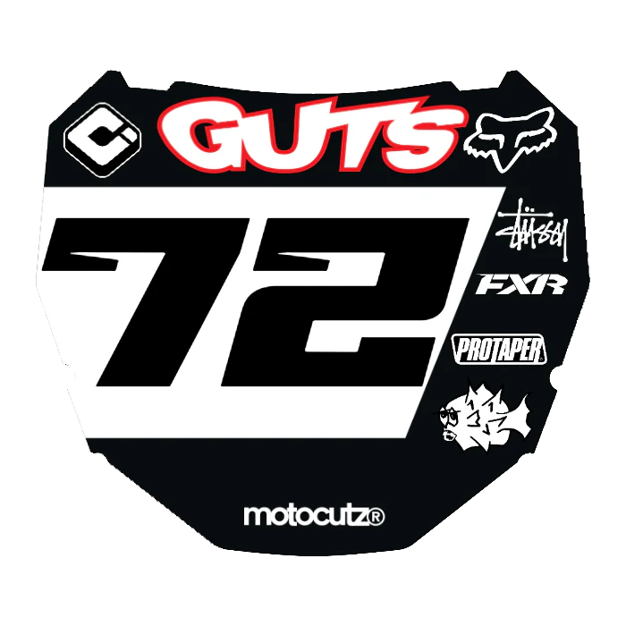 CUSTOM ODI NUMBER PLATE DECAL
