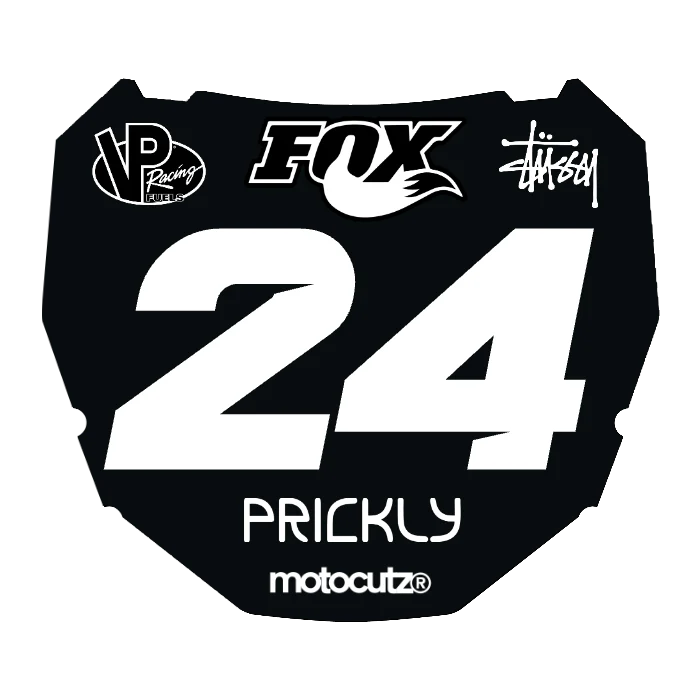 CUSTOM ODI NUMBER PLATE DECAL