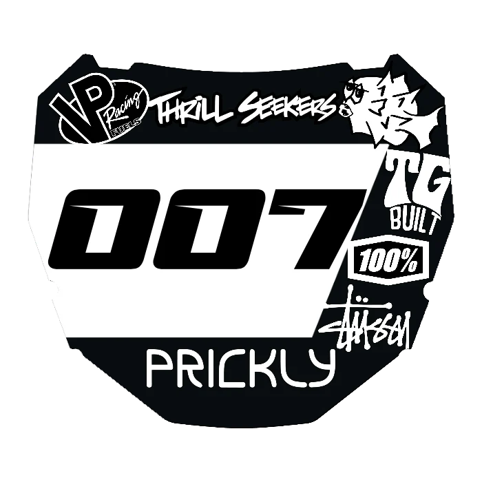 CUSTOM ODI NUMBER PLATE DECAL