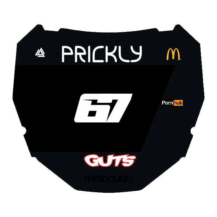 CUSTOM ODI NUMBER PLATE DECAL