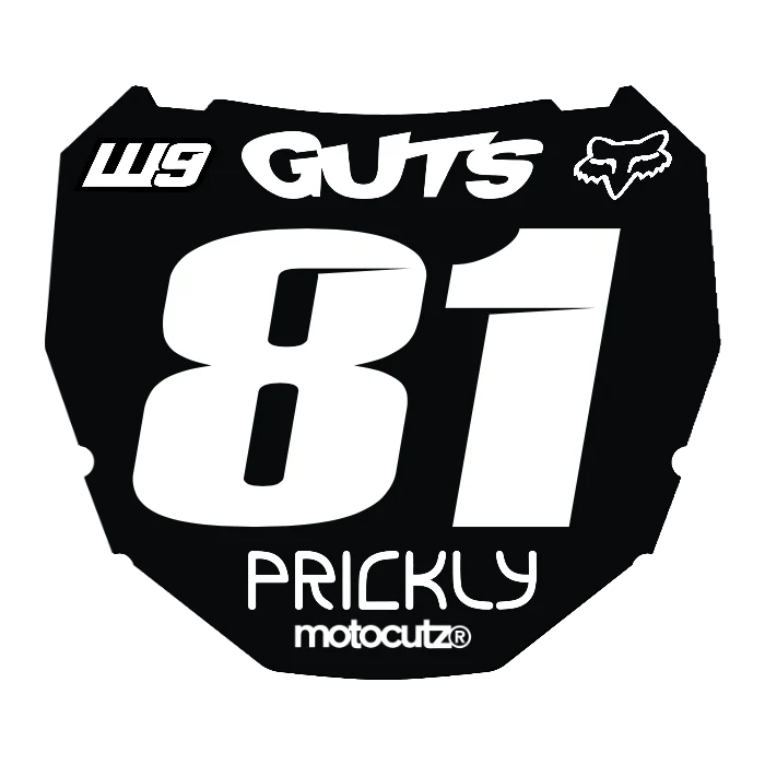 CUSTOM ODI NUMBER PLATE DECAL