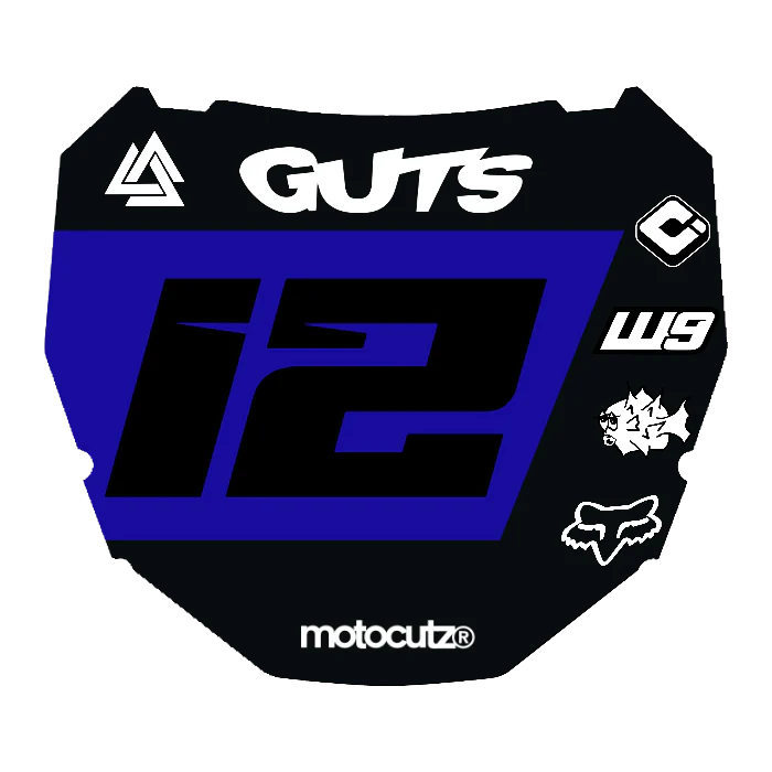 CUSTOM ODI NUMBER PLATE DECAL