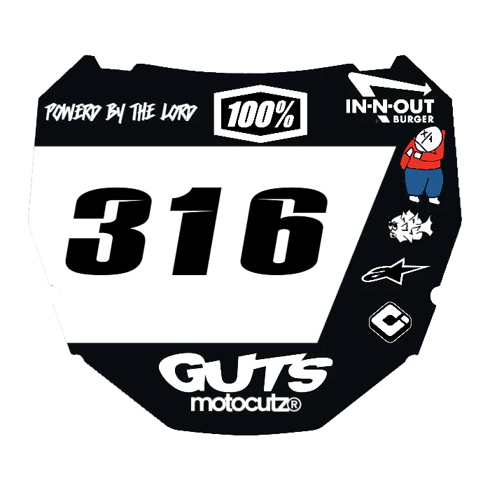 CUSTOM ODI NUMBER PLATE DECAL