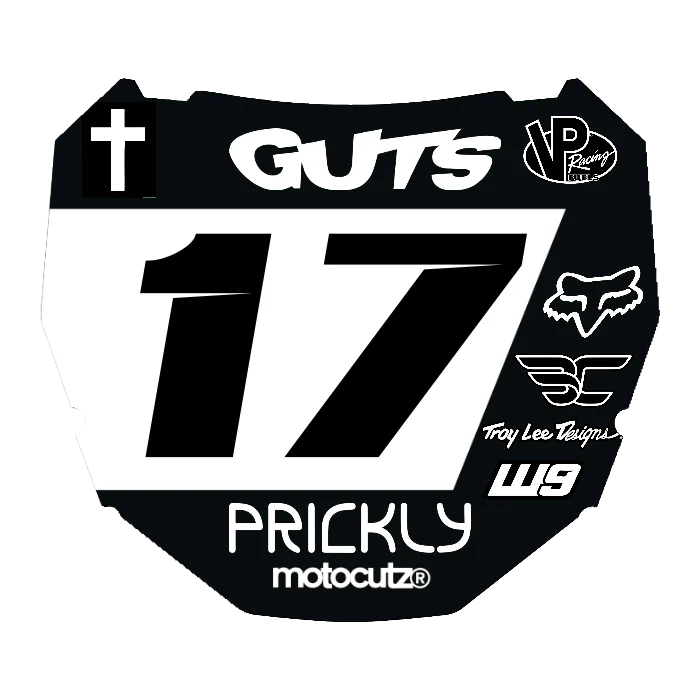 CUSTOM ODI NUMBER PLATE DECAL
