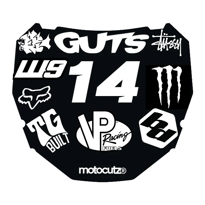 CUSTOM ODI NUMBER PLATE DECAL
