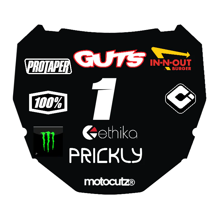 CUSTOM ODI NUMBER PLATE DECAL