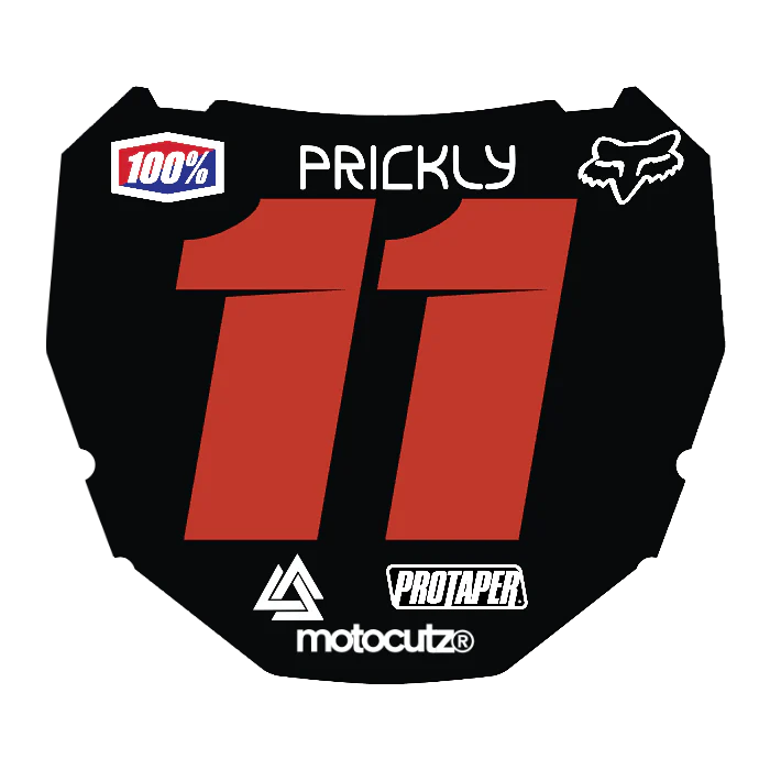 CUSTOM ODI NUMBER PLATE DECAL