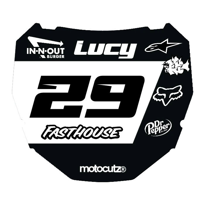 CUSTOM ODI NUMBER PLATE DECAL