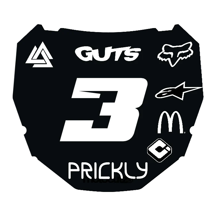 CUSTOM ODI NUMBER PLATE DECAL