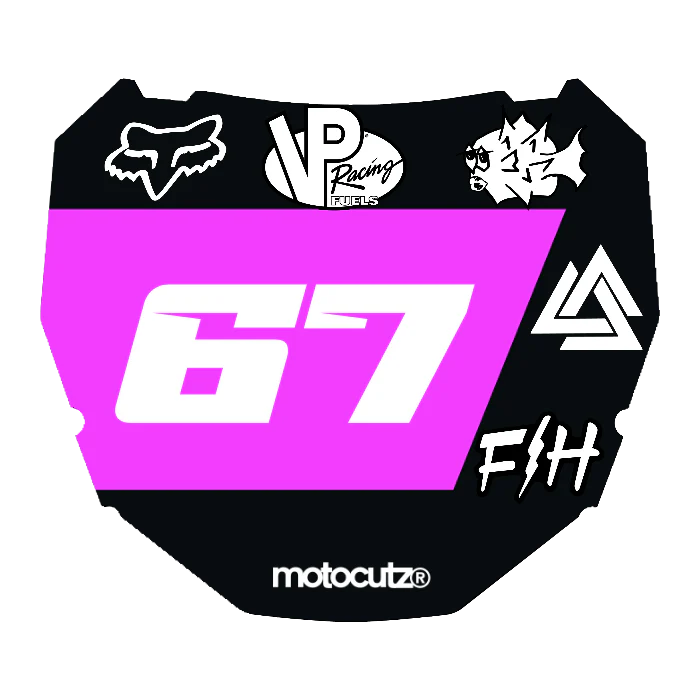 CUSTOM ODI NUMBER PLATE DECAL