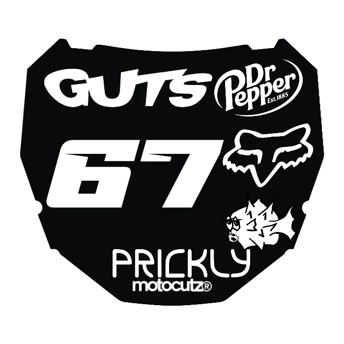CUSTOM ODI NUMBER PLATE DECAL