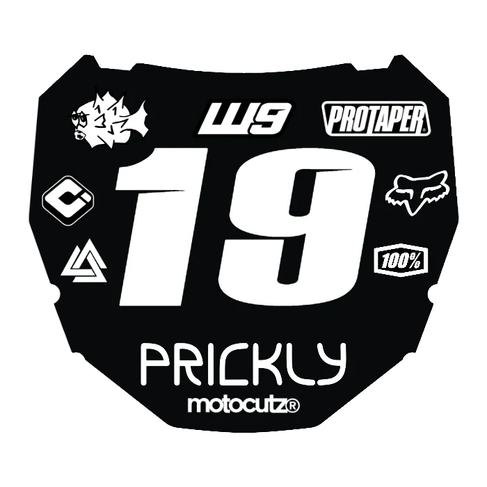 CUSTOM ODI NUMBER PLATE DECAL