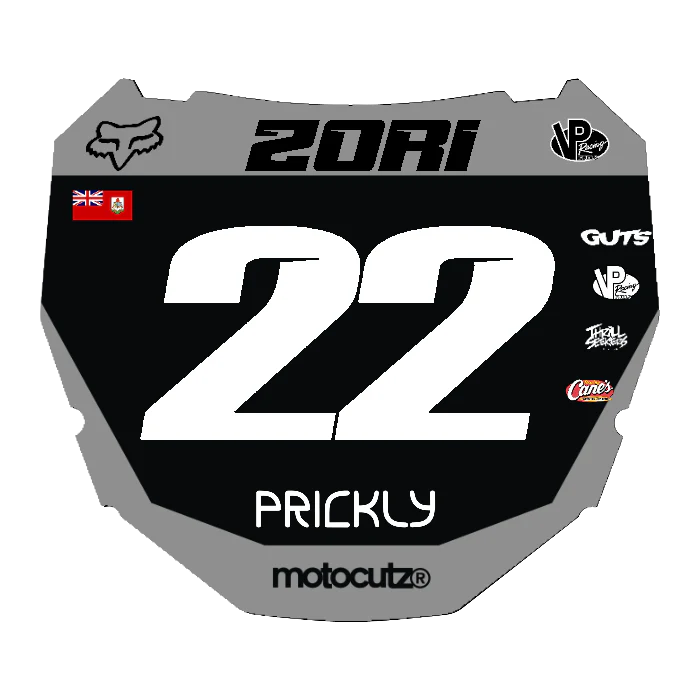 CUSTOM ODI NUMBER PLATE DECAL