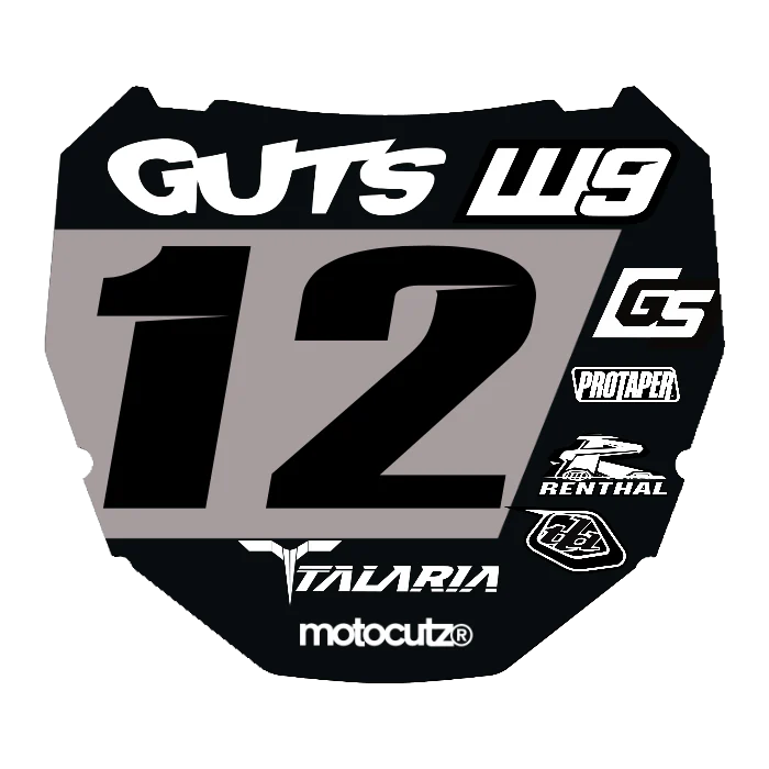 CUSTOM ODI NUMBER PLATE DECAL