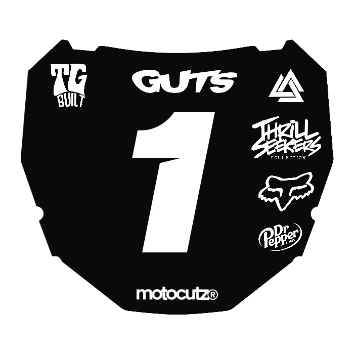 CUSTOM ODI NUMBER PLATE DECAL