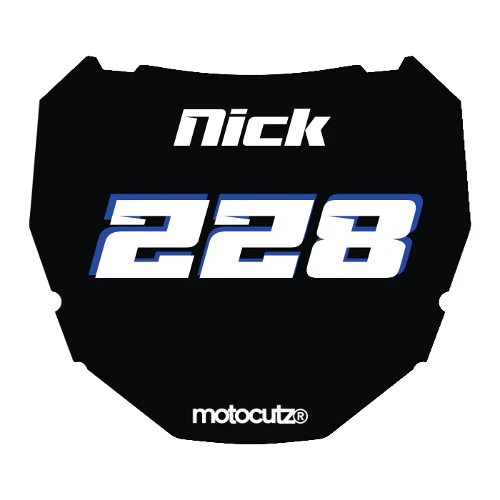 CUSTOM ODI NUMBER PLATE DECAL