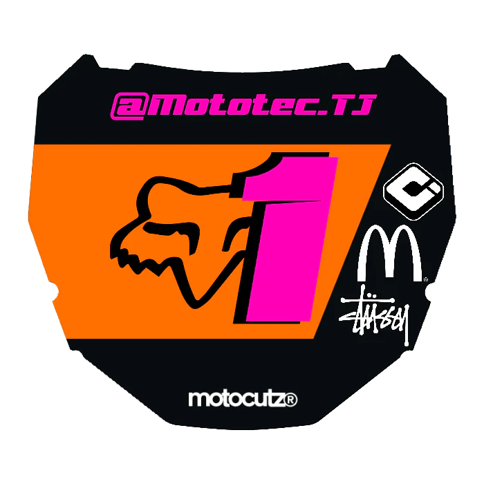 CUSTOM ODI NUMBER PLATE DECAL