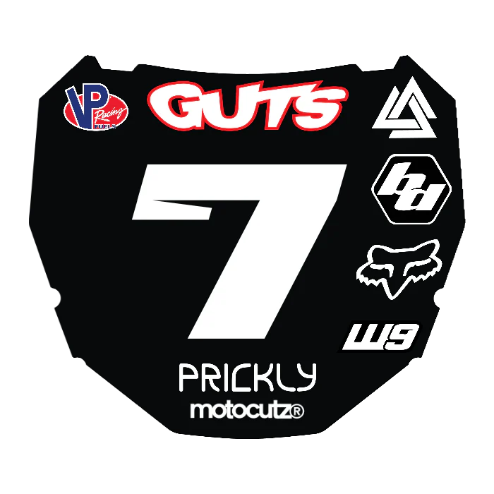 CUSTOM ODI NUMBER PLATE DECAL
