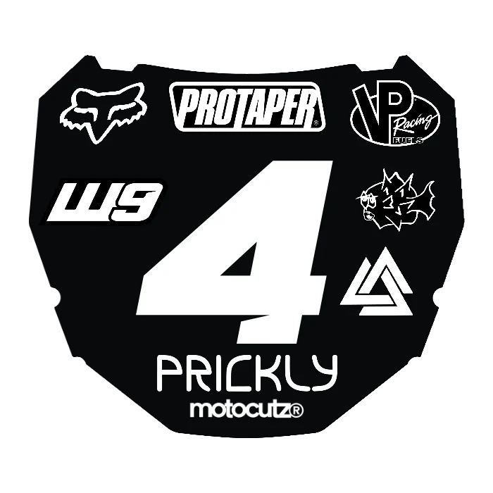 CUSTOM ODI NUMBER PLATE DECAL