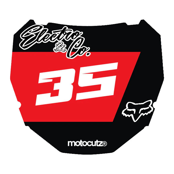 CUSTOM ODI NUMBER PLATE DECAL