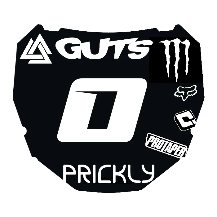 CUSTOM ODI NUMBER PLATE DECAL