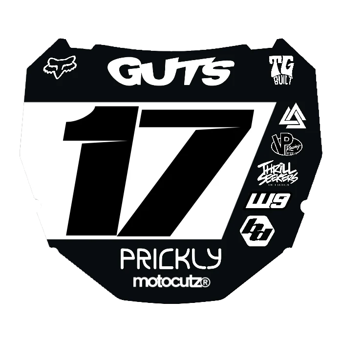 CUSTOM ODI NUMBER PLATE DECAL