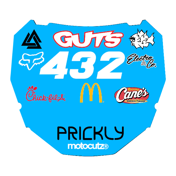 CUSTOM ODI NUMBER PLATE DECAL