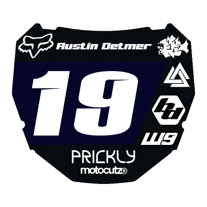 CUSTOM ODI NUMBER PLATE DECAL