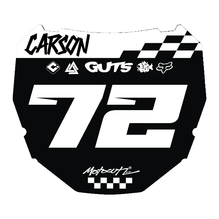 CUSTOM ODI NUMBER PLATE DECAL