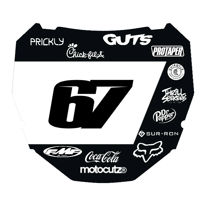 CUSTOM ODI NUMBER PLATE DECAL