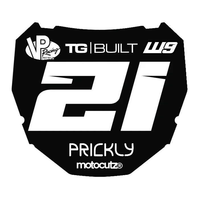 CUSTOM ODI NUMBER PLATE DECAL